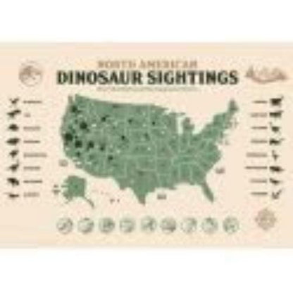Playstation 3 - JURASSIC WORLD - Dinosaur Map - Art Print - Limite