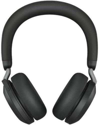Jabra Evolve2 75 - Headset - On-Ear - Bluetooth - Wireless - Active Noise Cancelling - Usb-C - Noise Isolating - Black -