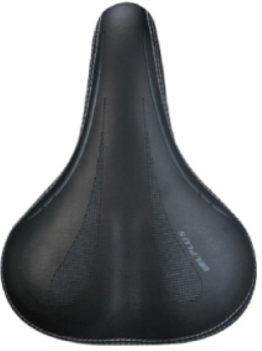 DDK Saddles: 2343G - NEG Gel Plus Deluxe Ladies Saddle-BLACK