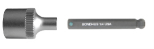 Bondhus 3/8" Socket Bit Hex Ball Driver - 8mm