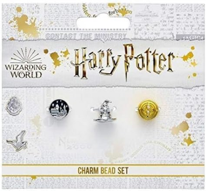 The Carat Shop Harry Potter: Set of 3 Spacer Beads - Hogwart'S Castle, Sorting Hat, Time Turner