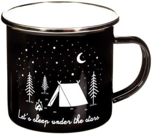 Sass & Belle Under The Stars Enamel Mug Black