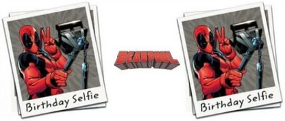 Deadpool - Birthday Selfie Mug (One Size) (White, Red