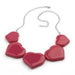 Grindstore Fuchsia Heart Necklace