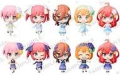 Bushiroad The Quintessential Quintuplets pack 10 figurines Shiro Kuro Capsul 4 cm