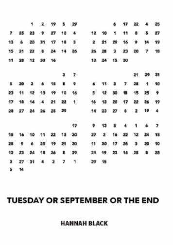 Tuesday or September or the End