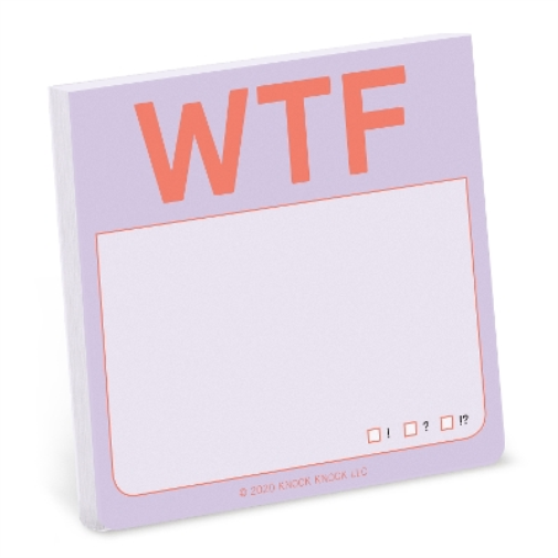 Knock Knock WTF Sticky Notes (Pastel Edition)