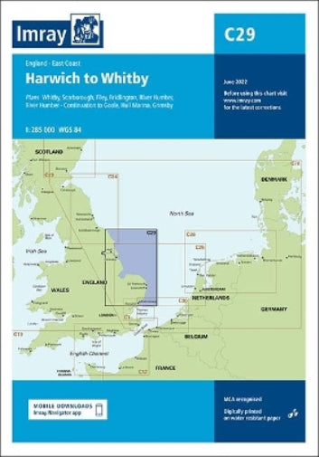 Imray Chart C29: Harwich to Whitby (C Charts