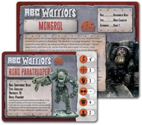 Warlord Games Mongrol & Robo-Paratrooper - Miniatures for ABC Warriors Highly Detailed 2000AD Miniatures for Table-top Wargaming