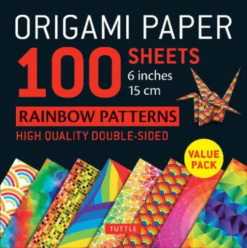 Origami Paper 100 Sheets Rainbow Patterns 6" (15 cm)
