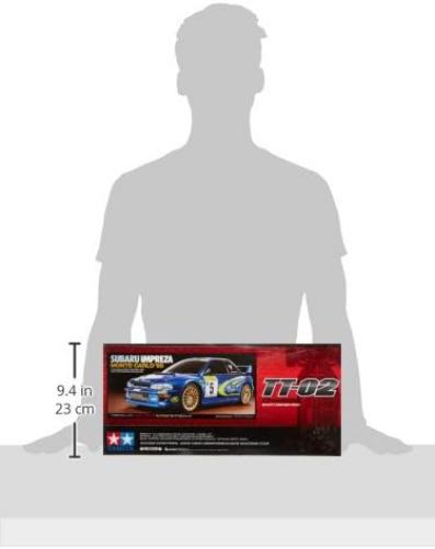 Tamiya 58632 – 1:10 RC Subaru Impreza MC 99 TT-02 Model Car & 300053068 Electric Motor 540 Sport Tuned + Electric Motor 540 Sport Tuned