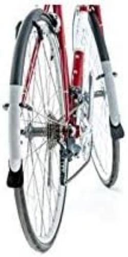 Widget Components, Mudguards, Part Reflective, Black/Silver, 700c x 25-30mm