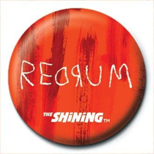 The Shining Redrum Murder 25mm Button Badge Pin Film Movie Horror Stephen King