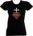 Gothic Heart T-Shirt - Black Ladies