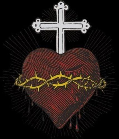 Gothic Heart T-Shirt - Black Ladies