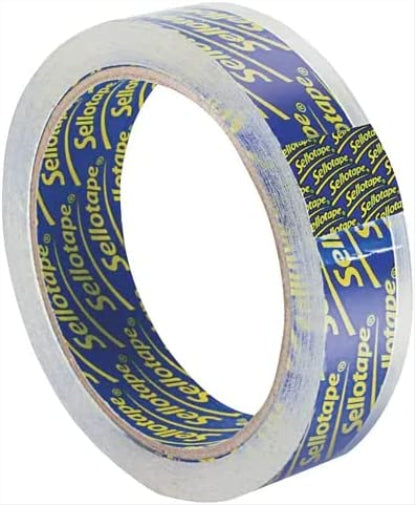 Sellotape Super Clear Tape 24mm x 50m (6 Pack) 1569087 Pack of 6 24 mm x 50 m