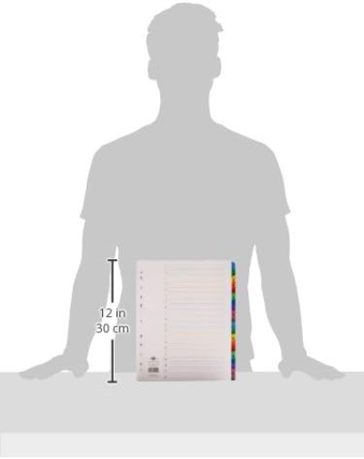 Concord Punched Pocket Index Multicolour-tabbed Europunched 1-20 Extra Wide A4 White Ref CS99