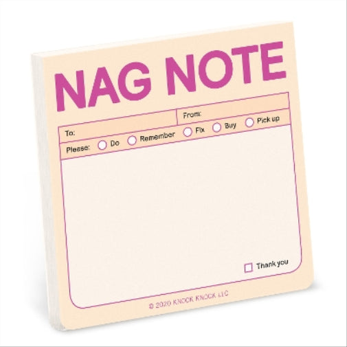 Knock Knock Nag Note Sticky Notes (Pastel Edition)