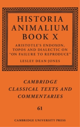 Historia Animalium Book X