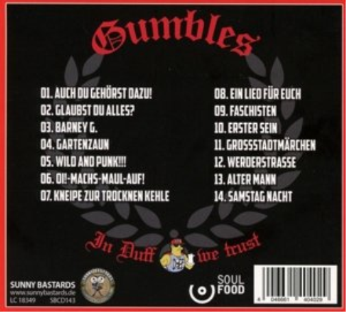 Gumbles-In Duff We Trust