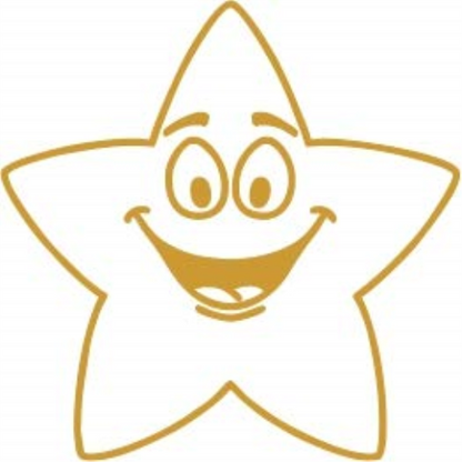 COLOP motivational stamp - Gold Star - Gold ink | 147163 | Teacher gold star reward school stamper