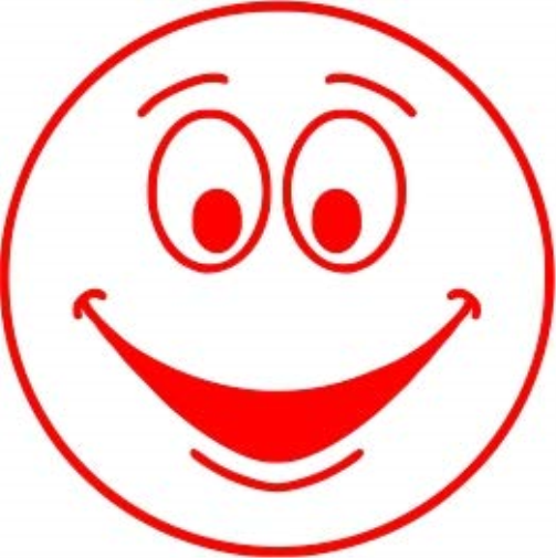 COLOP motivational stamp - Happy Face - Red ink | 147165 | Teacher reward smiley school stamper