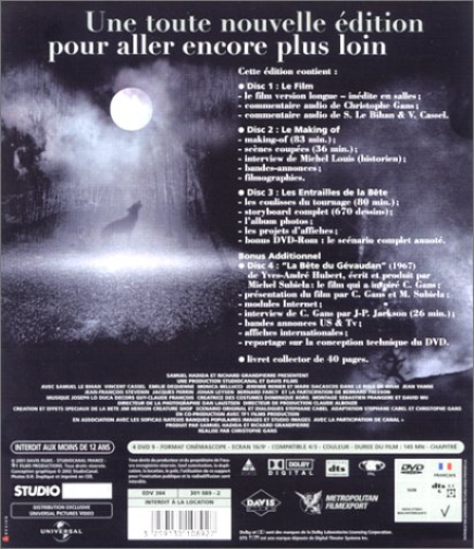 Le Pacte des loups - Ultimate Édition 4 DVD