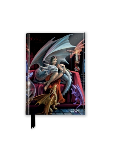 Anne Stokes: Dragon Charm 2024 Luxury Pocket Diary - Week to View