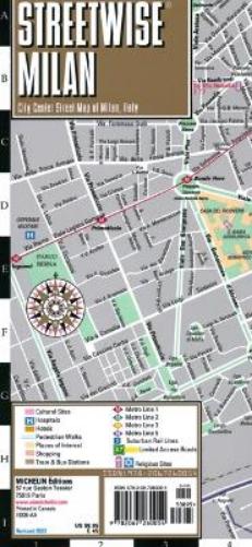 Streetwise Milan Map