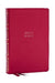 NKJV, Compact Center-Column Reference Bible, Dark Rose Leathersoft, Red Letter, Comfort Print (Thumb Indexed)