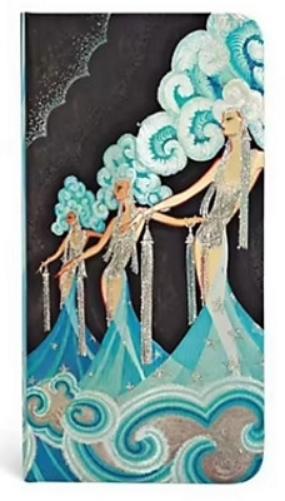 Plume (Vintage Vogue) Slim Lined Hardcover Journal (Elastic Band Closure)