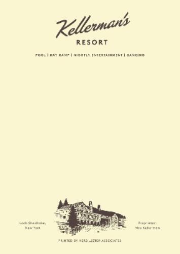 Fictional Hotel Notepads: Kellerman's Resort