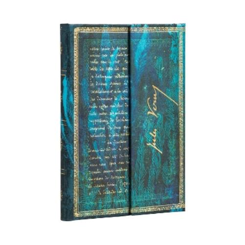 Paperblanks Hardcover Journal Verne, Twenty Thousand Leagues | Lined | Mini (100 × 140 mm) (Embellished Manuscripts Collection) Lined Mini (140 x 100