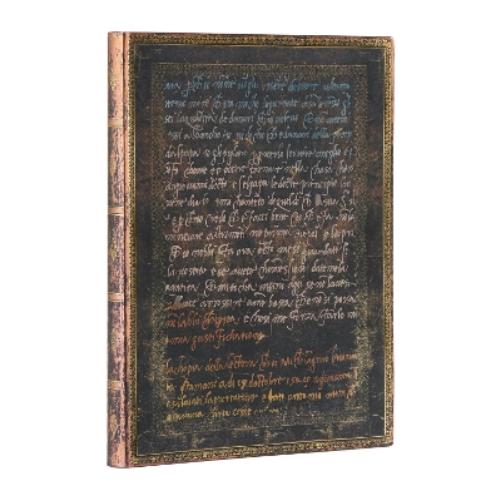 Michelangelo, Handwriting (Embellished Manuscripts Collection) Ultra Lined Softcover Flexi Journal (Elastic Band Closure)