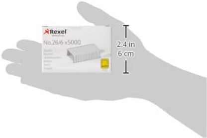 Rexel No.56 26/6 Staples for Standard Staplers, For Stapling Upto 20 Sheets, Use with Desktop Staplers and Pliers