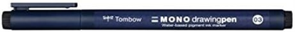 Tombow Mono Drawing Pen 03, line Width Approx. 0.35 mm, Black, Bulk - Pack of 12