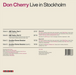 Live in Stockholm