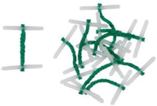 Q-Connect Plastic Ended Treasury Tag 127 mm - Pack of 100, Green
