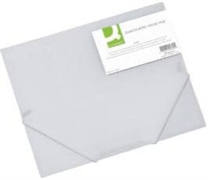 Connect Folder Clip & Elastic Frosted Transparent Transparente - Carpeta (Transparente, A4, 320 mm, 248 mm, 24 pieza(s))