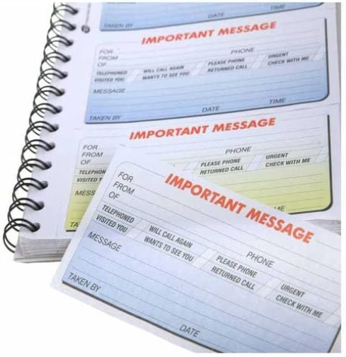 Q-Connect 200 Messages Duplicate Telephone Message Book