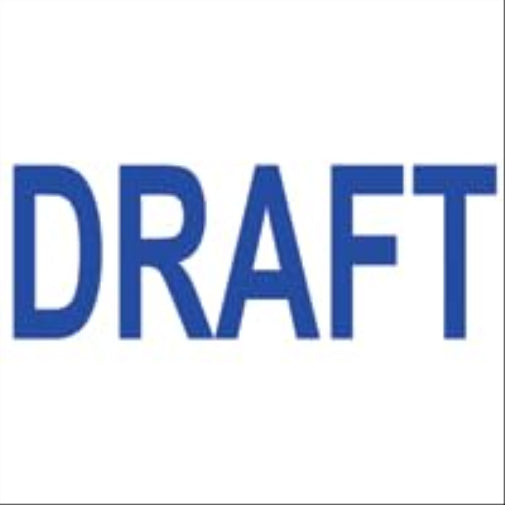 Colop"Draft" Green Line Word Stamp - Blue