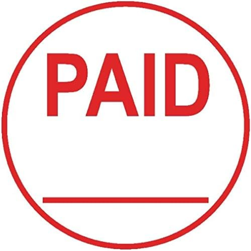 Colop EOS R17 "Paid" Self-Inking Circular Stamp (Pack of 1