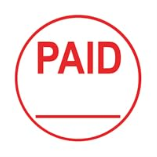 Colop EOS R17 "Paid" Self-Inking Circular Stamp (Pack of 1