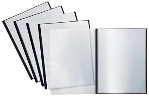 Pentel Presentation File A4, Black, 1 Pack of 5 Files