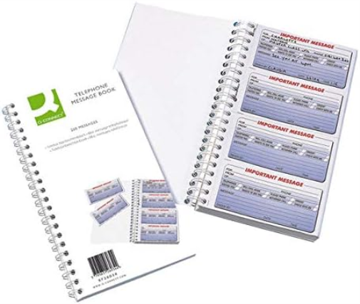 Q-Connect Duplicate Telephone Message Book 400 Messages