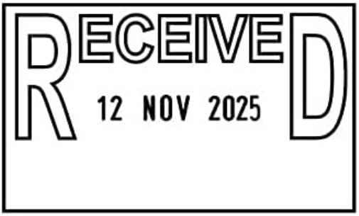 Colop Self Inking Date and Message Stamp, Received