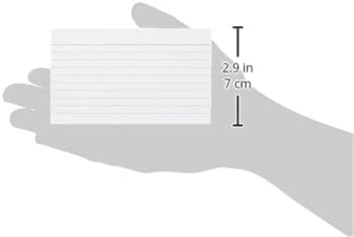 Q-Connect Record Card 127x76mm Ruled Feint White (100 Pack