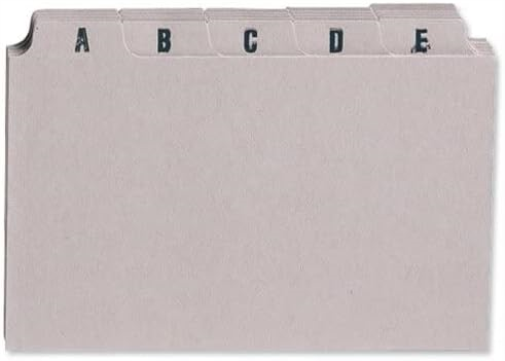 Q-Connect Guide Card 5x3 Inch A-Z Buff (Pack of 25