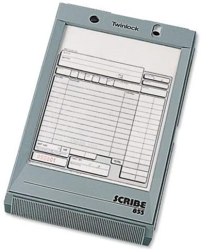 Rexel Twinlock Scribe 855 Sales Receipt 2 Part Refill, White (Pack of 100