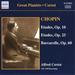 Etudes Op. 10 and 25, Barcarolle Op. 60 (Cortot)